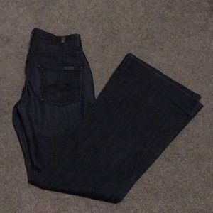 7 for all mankind flare Jean's dark wash size 25